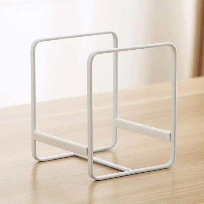 Stainless Steel Accessory Kitchen Cabinet and Storage Shelf Vertical Cookings Utensil Holder Organizer for Plates Bowls Cups