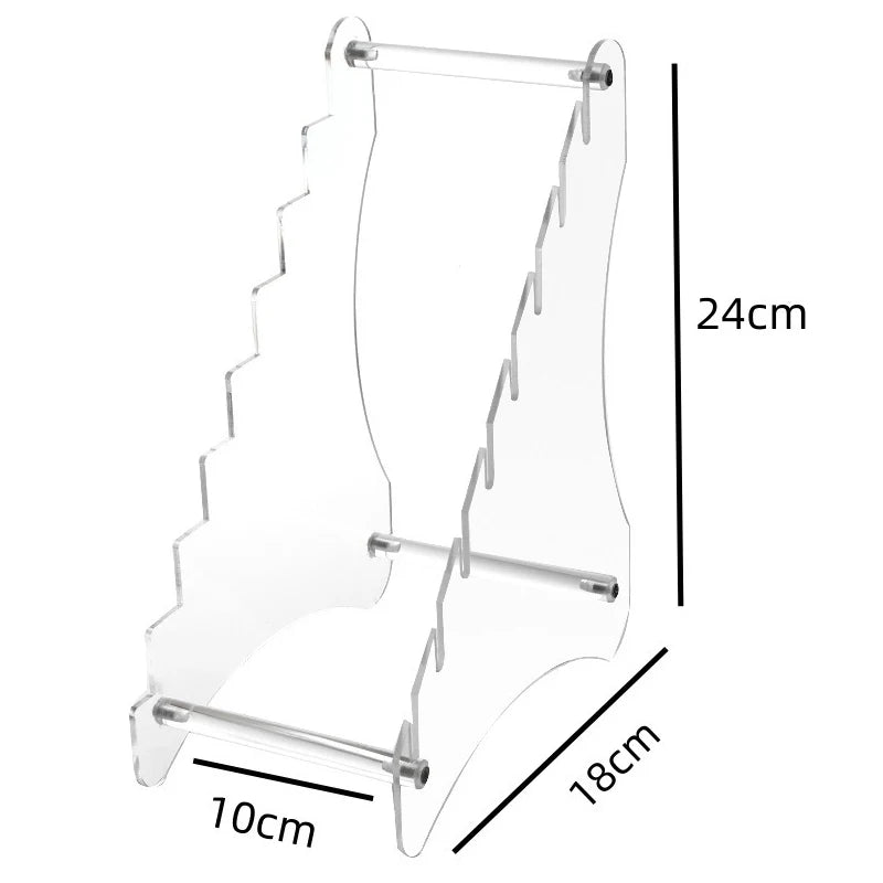 Transparent Acrylic Kitchen Stainless Steel Knife Kitchen Knife Storage Rack Fruit Folding Knife Holder Base