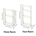 Behind The Door Storage Cabinet Bathroom and Kitchen Storage Rack Multi-layer Narrow Cabinet Space Saving Trolley Storage Rack