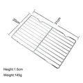 New Stainless Steel Cooling Rack Non-stick Silver BBQ Tray Barbecue Cooking Mesh Shelf