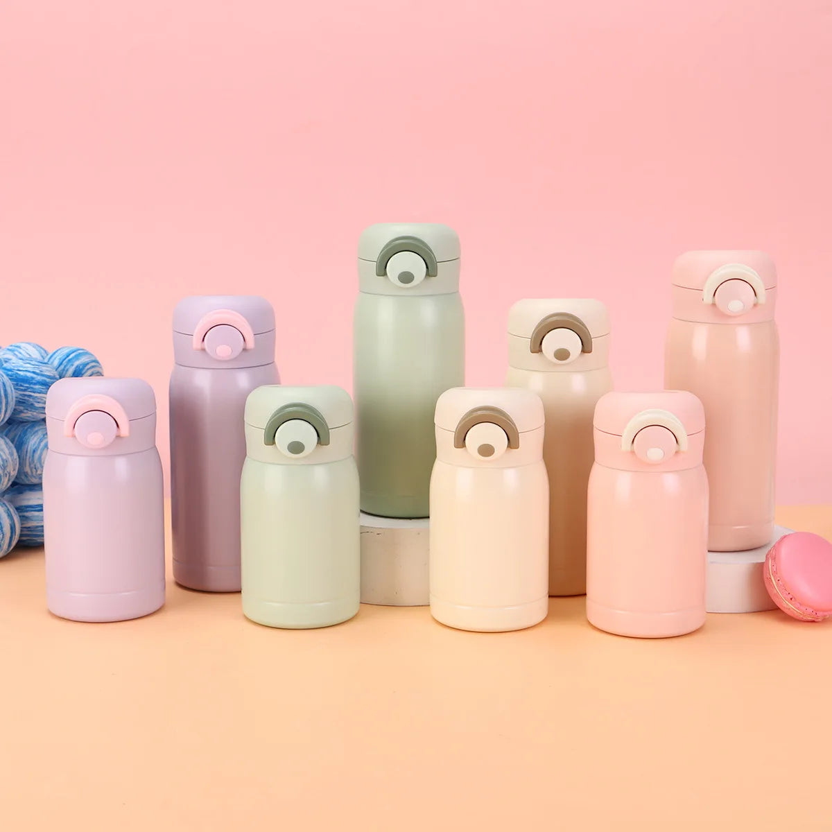 New Mini Pocket Cup 304 Stainless Steel Household Vacuum Flask Outdoor Vacuum Portable Lock Pocket Cup Student Bounce Cup