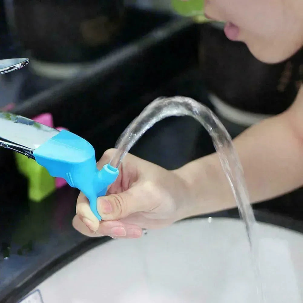 2pc Silicone Kitchen Water-saving Extension Tap Filter Nozzle Faucet Extender For Gargle Washing And Hair Washing
