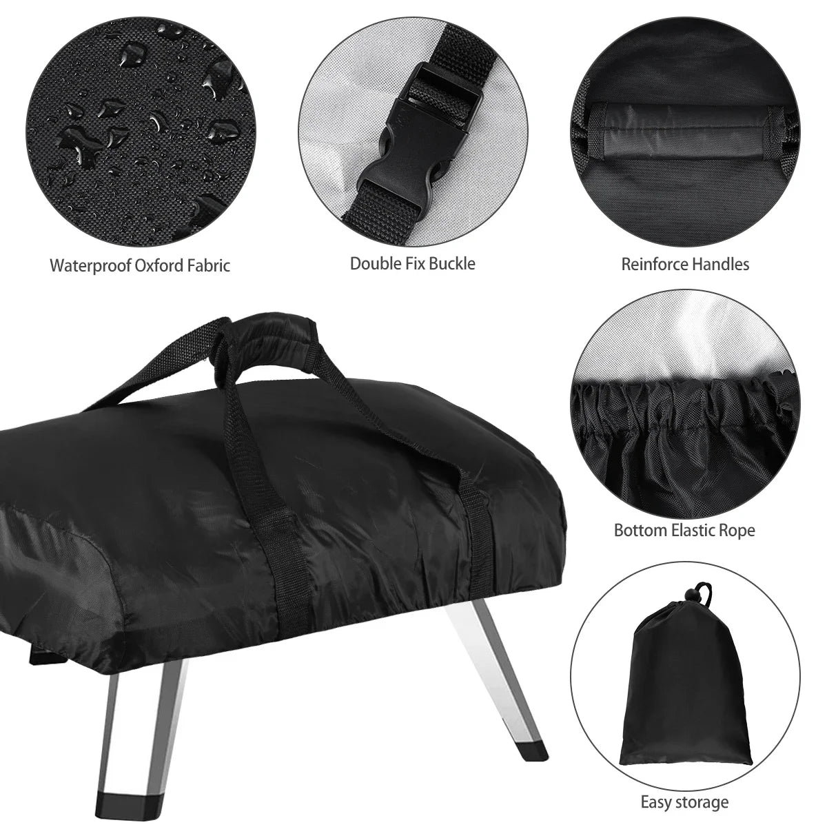 Pizza Oven 420D Cover Compatible Ooni koda 12 16 Outdoor Sunscreen Protective Dustproof Waterproof Grill Case BBQ Accessories