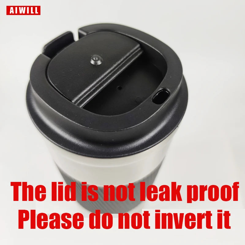 AIWILL 380ml/510ml Double Stainless Steel Coffee Thermos Mug Leak-proof Non-slip Car Vacuum Flask Travel Thermal BPA Free Cup