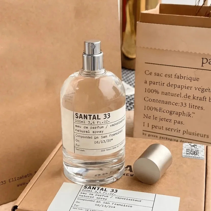 Santal 33 eau de toilette 3.4oz/100ml - neutral and lasting fragrance, new gift box, ideal gift for lovers, perfect choice