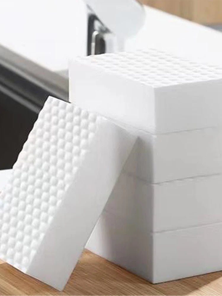 Pack of 10 Stain Remover Sponge Multifunctional Premium Melamine Sponge Reusable 2 X Plus Strength for Kitchen Bathroom Wall