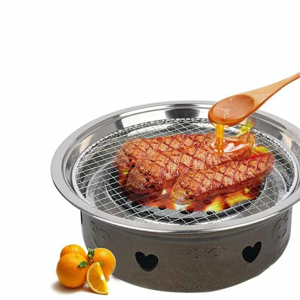 5pcs Round Disposable Wire Net Grill Racks Iron Roast Grate Cooking Barbecue BBQ Home Outdoor Cooking Equipment Accessories