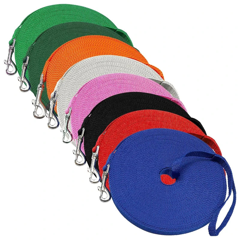 20m Long Nylon Pet Dog Leash Harness Walking Training Harness Belt Pet Leash Long Traction Rope for Small Large Dogs Lead Item