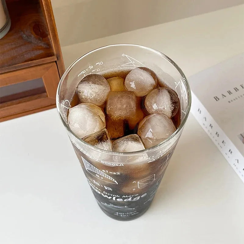 1000ML Glass Water Cup Large Capacity Temperature Resistant Drinking Cup For Girls With Lid and Straw Milk Juice Coffee Mug