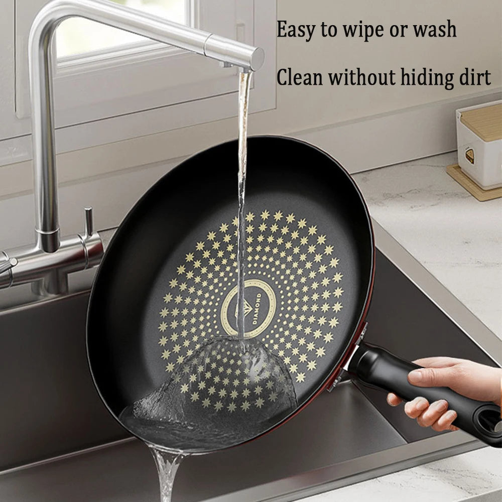 26cm Cast Iron Omelette Pan Multi Functional Non-Stick Frying Pans Easy To Clean Gas Stove Compatible Kitchen Cooking Utensils