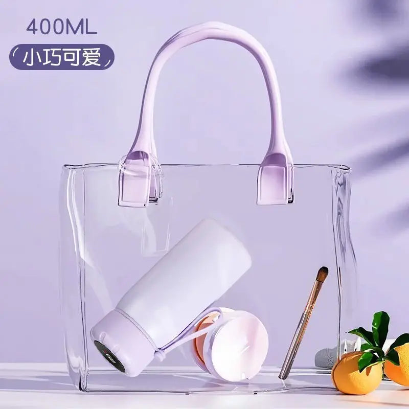Smart Thermos Vacuum Insulated Bottle with Temperature Display 316 Stainless Steel Thermal Mug for Coffee Tea Includes Infuser