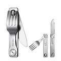 ROXON 3 IN 1 Camping Cutlery Set Knife Fork Spoon Stainless Steel Portable and Detachable
