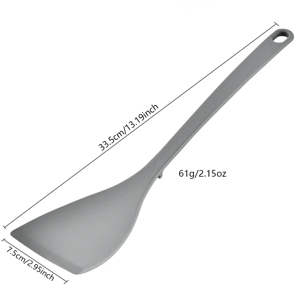 1Pc Silicone Spatula Shovel Frying Heat Resistant Cooking Spatula Non-stick Small Shovel Home Kitchen Cooking Utensils Shovel