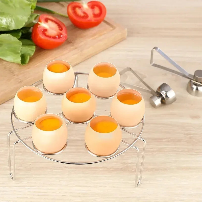 304 Stainless Steel Egg Shell Opener Creative Egg Shell Separator Household Single and Double Head Egg Opener