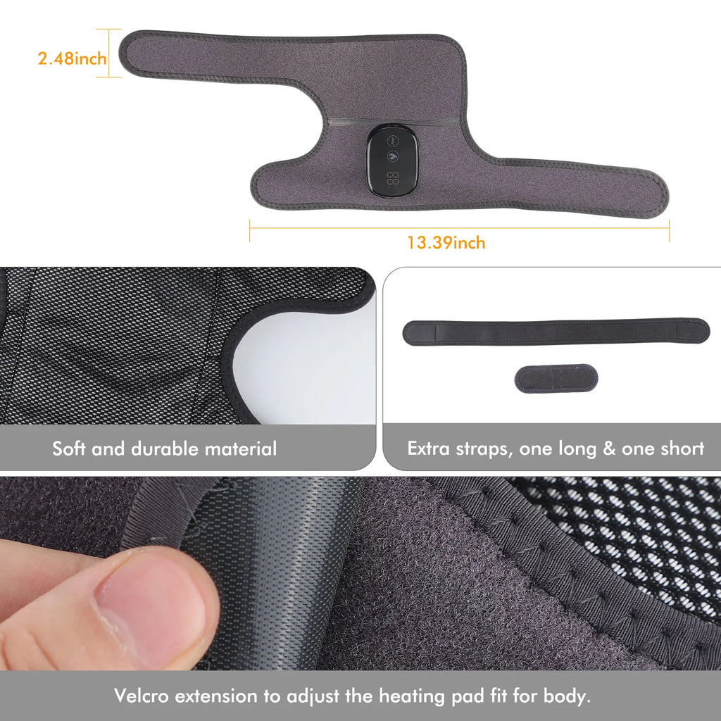Electric Knee Pad Fast Heating Vibration Massage 5000mAh Knee Temperature Massager Shoulder Elbow Brace Leg Joint Muscle Relax