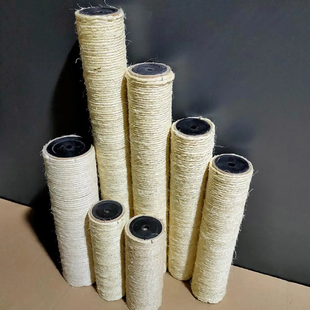 Cat Scratching Post Cat Tree Tower DIY Cat Climbing Frame Replacement Post Sisal Rope Entangle Toy Scratch Furniture Accessories