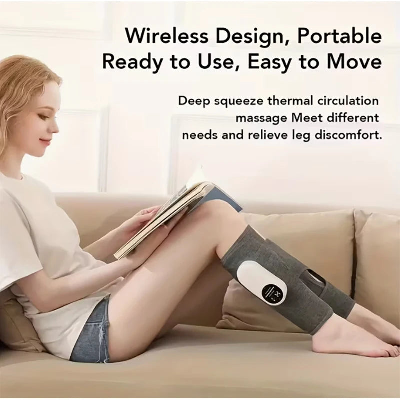 CMH Electric Leg Massager with 3 Modes - Air bag Compression for Calf Muscle Relax & Blood Circulation Boost women gifts