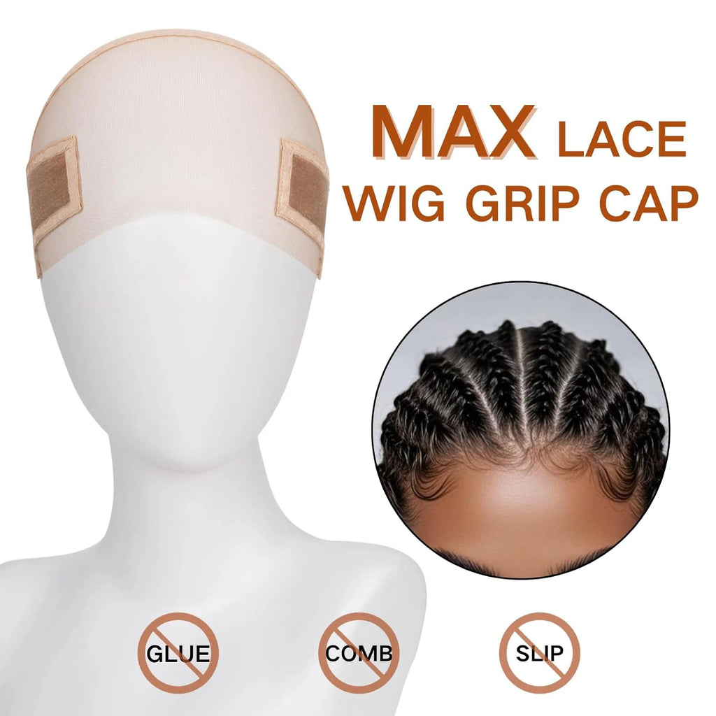 Lace Wig Grip Cap Women: 4x5/13x4 Transparent Swiss Lace Front - Non-slip Adjustable Wig Gripper for Keeping Wigs In Place