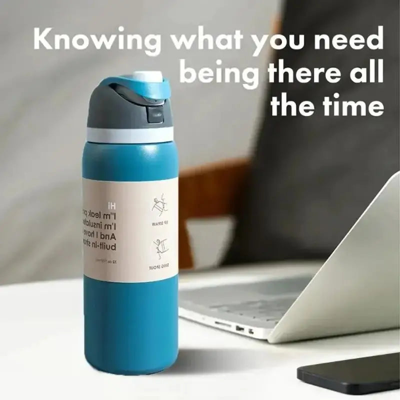 Vacuum Flasks & Thermoses Water Bottle Drinkware Thermo Tumbler Stainless Steel Thermal Mug Cold Hot Coffee