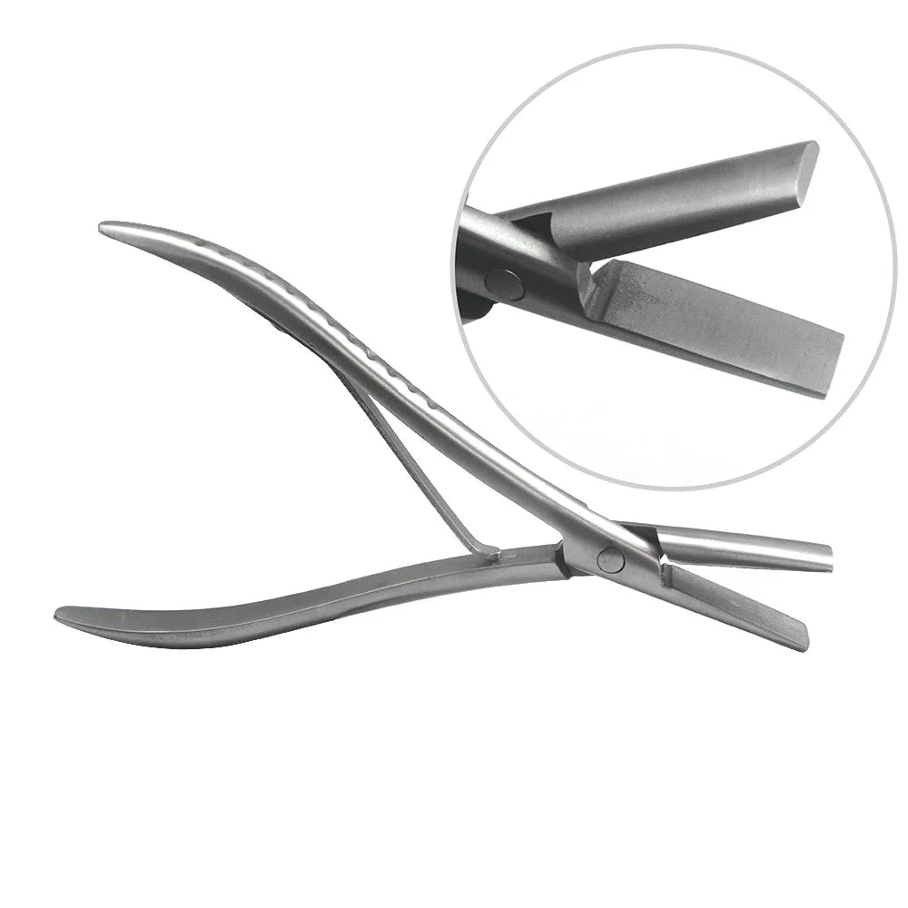 3 type 7 inch Silver Stainless Steel Clamp Hair Extension Plier with two holes Keratin Hair Extensions Removal Tools