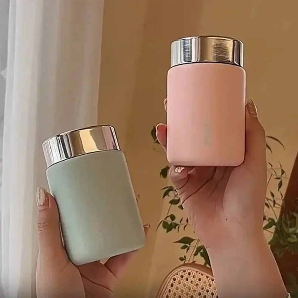 230ml Mini Thermal Cup Fashion Leak-proof Stainless Steel Pocket Flask Lightweight Coffee Mug
