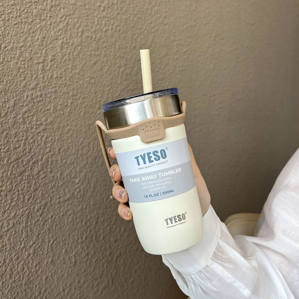 Tyeso 550/710ML Stainless Steel Coffee Mug Sports Water Bottle Car Insulated Cup Keeps Cold and Heat Thermal Mug Vacuum Flask