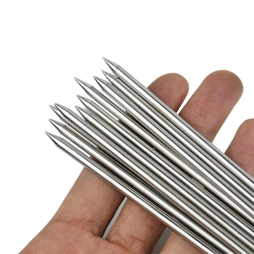 20pcs Reusable Stainless Steel Barbecue Skewer Ringed Kabob Skewers Roast Goose Needle 20/25/30cm BBQ Skewers Hanging furnace