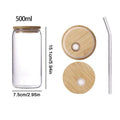 Transparent Glass Tumbler Pink Bow Flower Sticker Drink Juice Cup Suitable For Hot And Cold Drinks Bow Tie Straw Cup