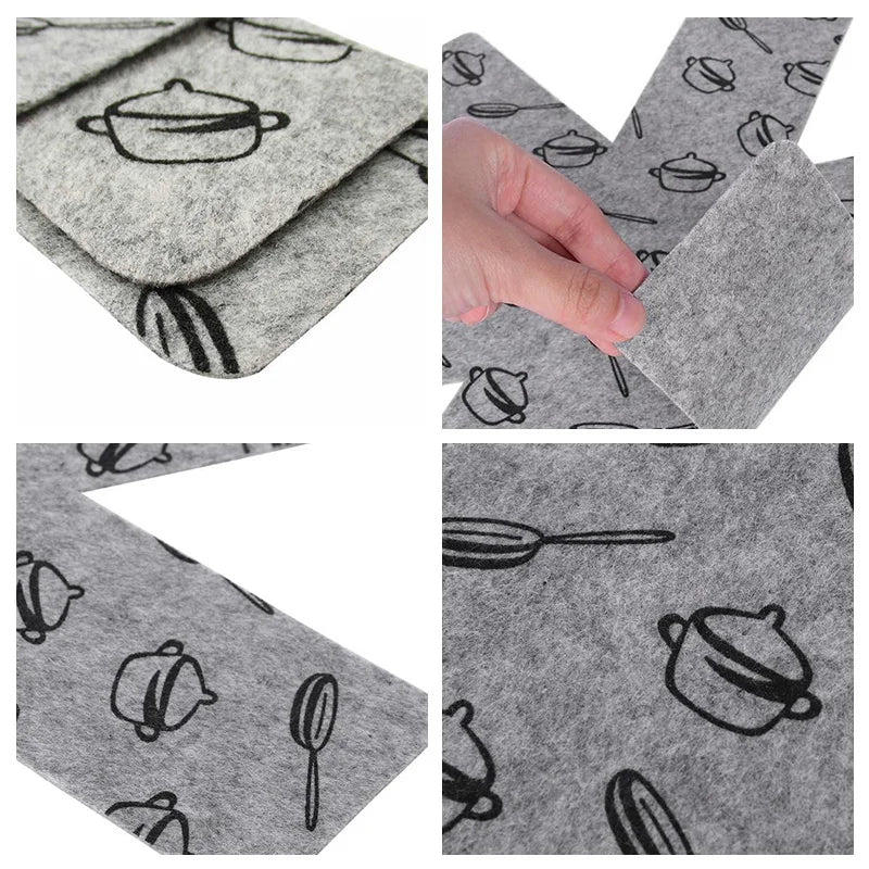 Non-stick 1/3 pcs Protect Cookware Surfaces Pan Pad to Prevent Scratching Separate and Protect Surfaces for Insulation Cookware