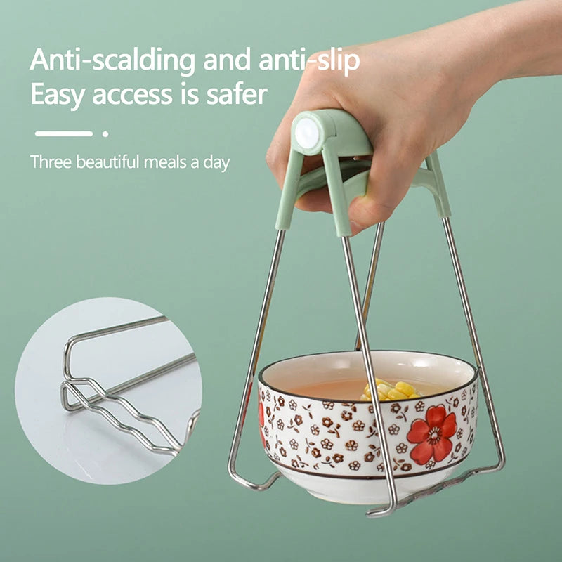 Anti-scald Clip Silicone Kitchen Anti Scald Plate Bowl Dish Pot Holder Anti-hot Clip Lifter Kitchen Accessories Gadget ﻿2024