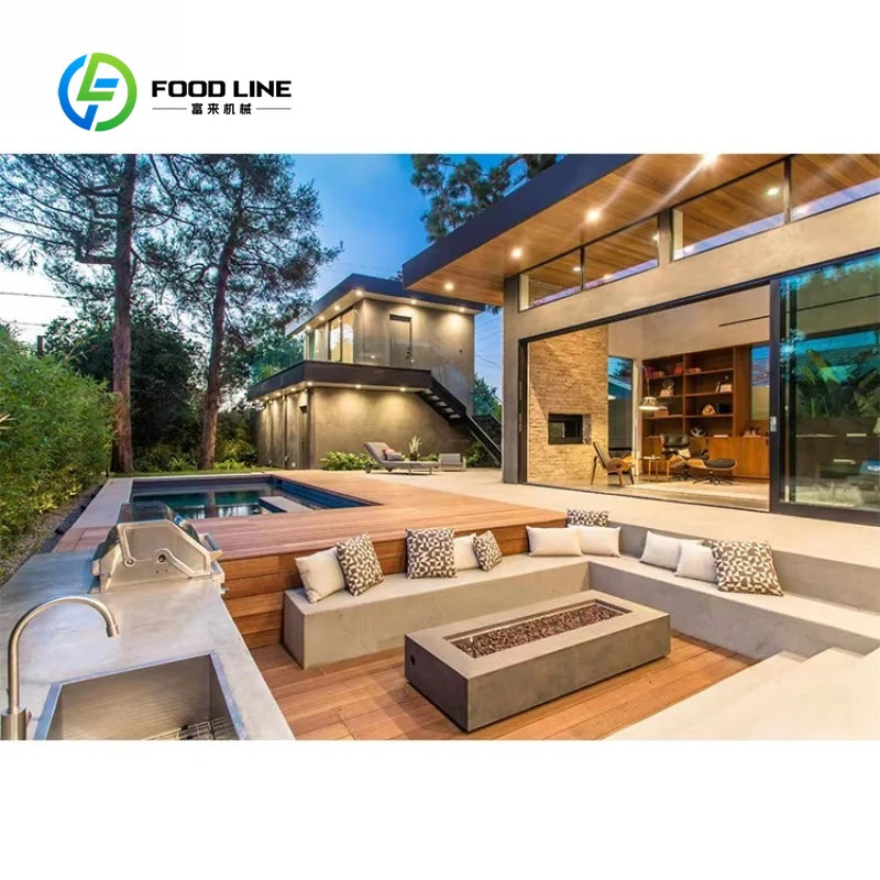 Customized 304 Stainless Steel Outdoor Kitchen Set With Cabinets And Gas Grill For Backyard Garden Patio Bbq Party Cooking