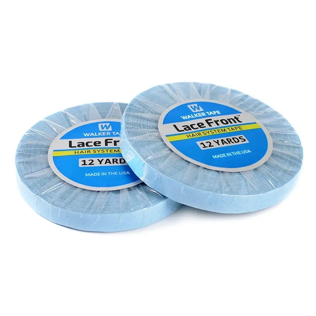 Super Hair Blue Tape Double-Sided Adhesive Tape 0.8/1/2CM 12 Yards for Hair Extensions Lace Wigs Toupees
