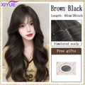 synthesis 26 Inch Synthetic Water Curly Wave Wigs Air Bangs Hair PLATINUM Heat-Resistant Natural And Smoot Daily Wear For Women