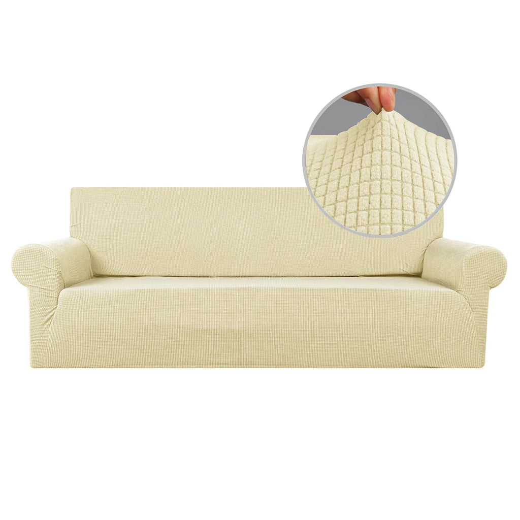 Jacquard Stretch Couch Cover Universal Sofa Covers Dog Cat Pets Friendly Washable Furniture Protector Fitted Sofa Slipcovers