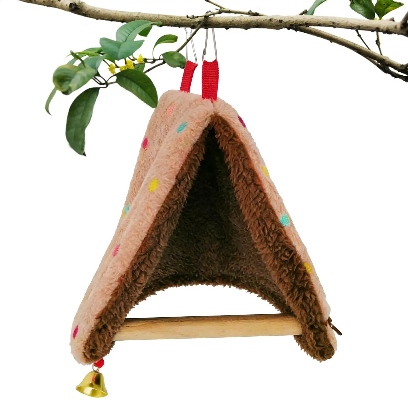 Triangular bird nest Bird Hammock for Cage Warm Comfortable Perch House Parakeet swing with perch for Bird cage accessories