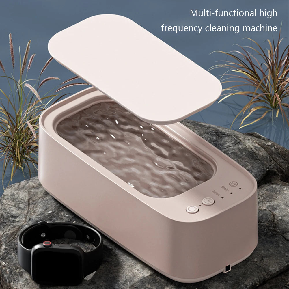 360 Degree Cleaning Machine Cleaners 45KHZ Multi Function with 500ML Sink for Eyeglass/Braces/Comb/Razor/Makeup Brush