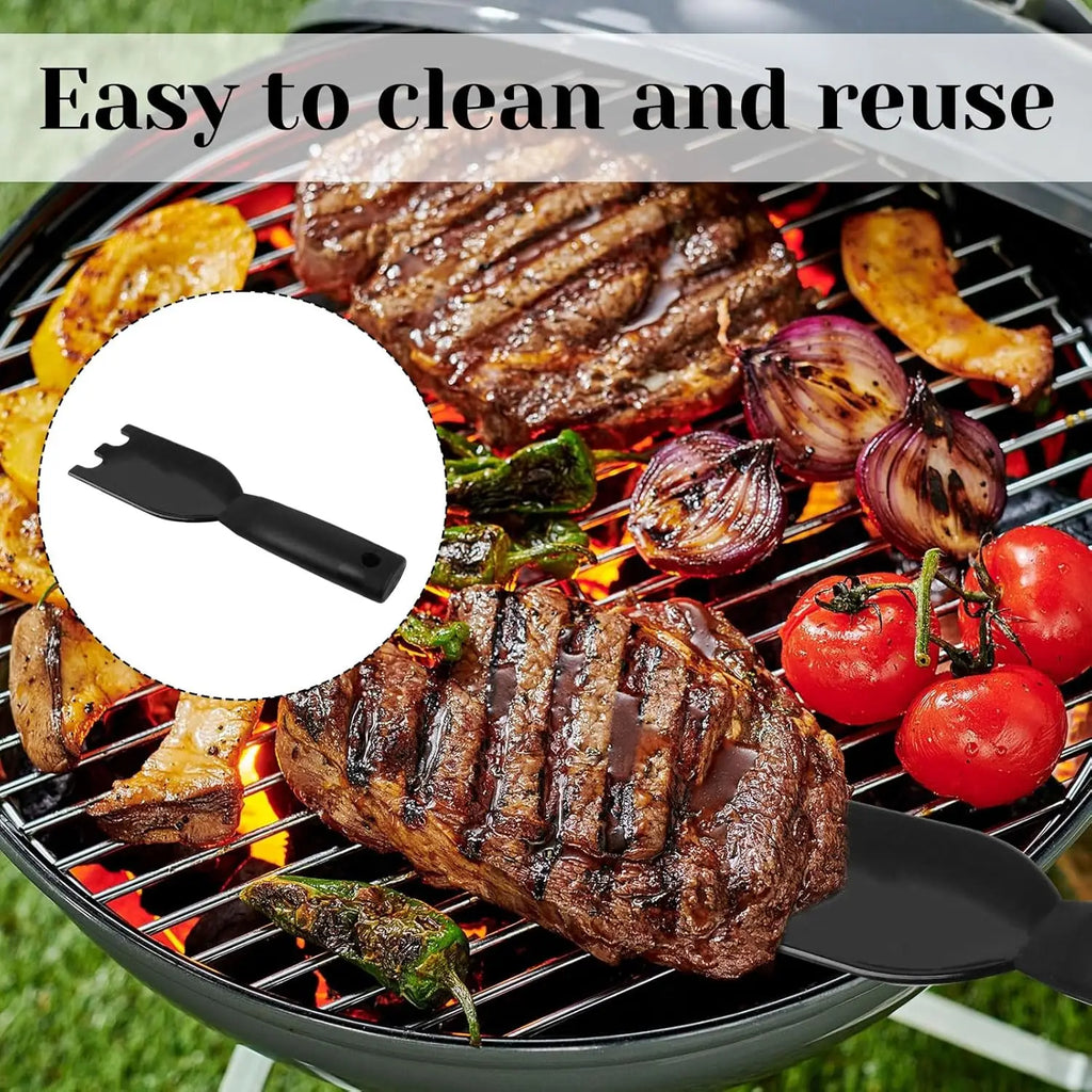 Grill Scraper Spatula for George Foreman And Other Indoor Grills Non-Stick Cleaner Brush Nylon Indoor Grill Tool with Grooves