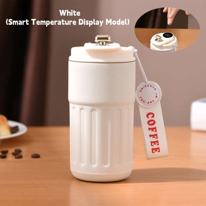 450ML 316 Stainless Steel Thermal Mug WithTemperature Display,Outdoor Vacuum Insulated Cup Cold & Hot Thermos Water Bottle ﻿
