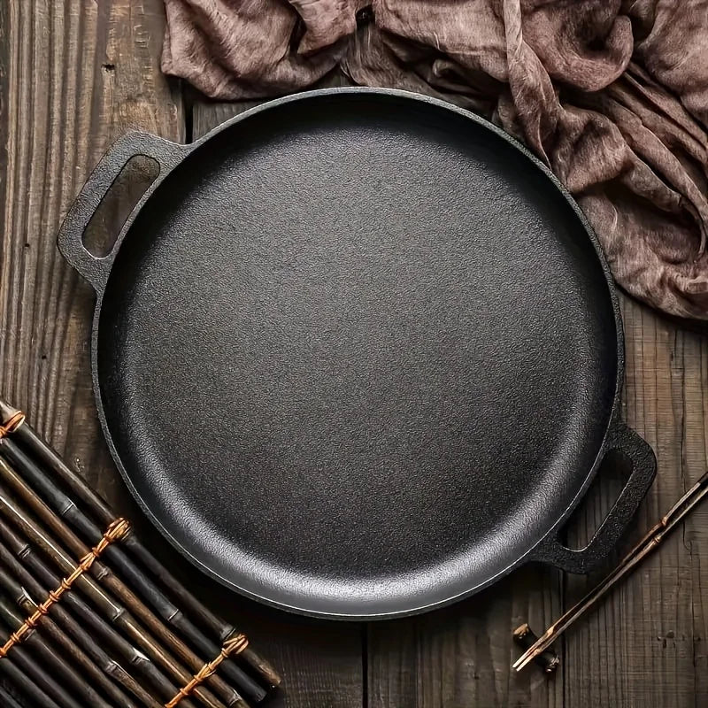 Bestselling multifunctional cast iron frying pan, non-stick skillet suitable for stove and outdoor cooking, round griddle