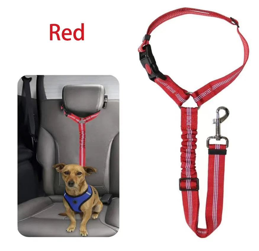 Reflective Pet Dog Car Seat Belt Puppy Collar Walking Travel Car Accessories Cat Leash Harness for Small Dogs Pet Car Supplies