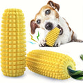 Indestructible Dog Chew Toy Heavy-Duty Rubber Bone Corn Grain Texture for Medium Large Dogs Puppies Powerful Chewers Dental Care