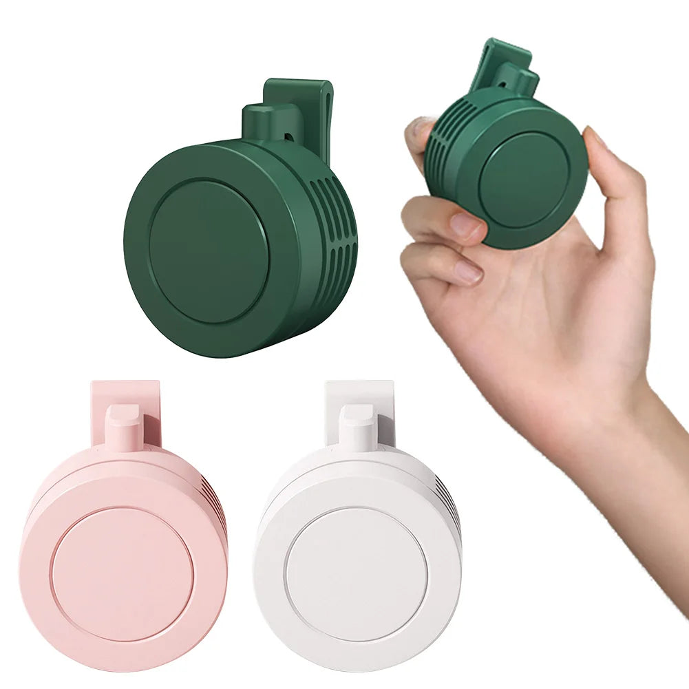 2025 Upgraded Mini Clip Fan Portable Waist Neck Fan Personal Fan Bladeless USB Fan Mini Air Conditioning Fan Outdoor Air Cooler