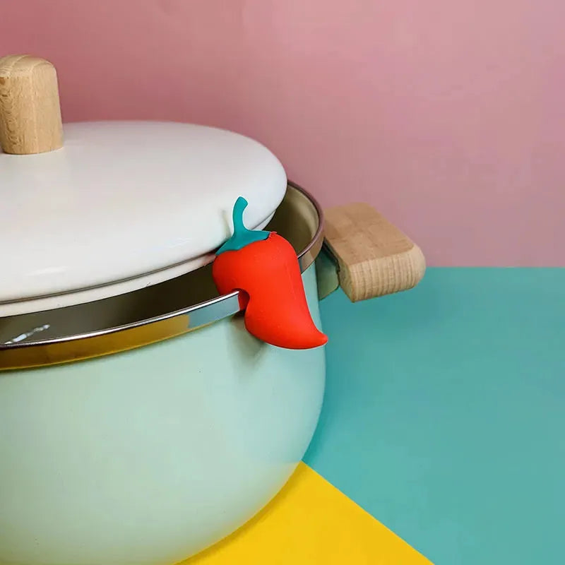 Silicone Pot Lid, Anti-overflow Rack, Heat-resistant Anti-overflow Stopper, Lid Lifter, Durable Bracket Creative Kitchen Gadgets