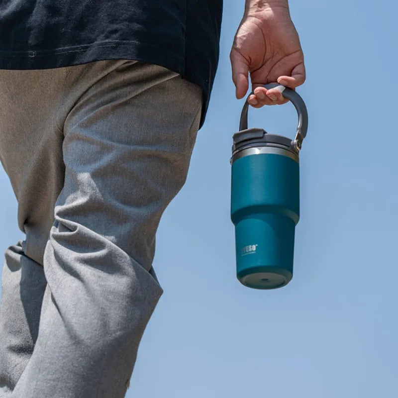 750ML Tyeso Coffee Cup Stainless Steel Thermos Bottle Double-layer Insulation Cold Hot Travel Mug Vacuum Flask Car Water Bottle