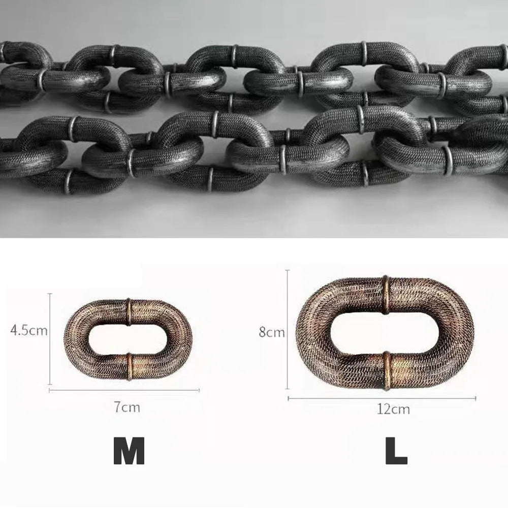 Funny Plastic Simulation Iron Chain For Small Dogs Pet Cat Dog Leads Lightweight Huge Plastic Dog Leash Puppy Lead for Halloween