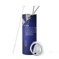 20oz Coconut Berry Energy Drink Vacuum Tumbler cup with Straw and Lid Stainless Steel Insulated Water Bottle for Hot Cold Drink
