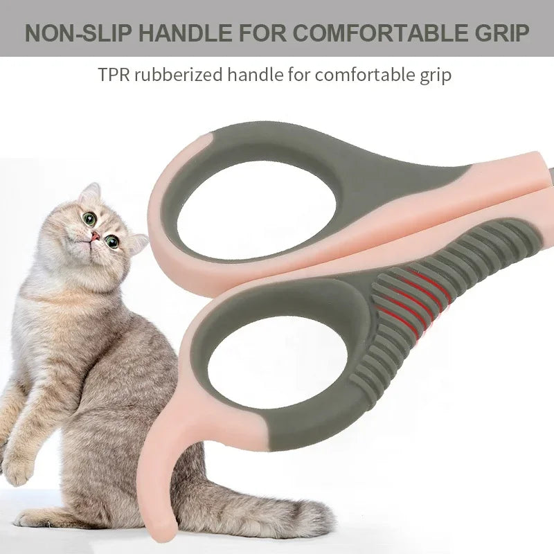 Pet Nail Clippers Anti-shearing Blood Line Round Hole Small Blind Clippers Dog and Cat Nail Cleaning Tool Pet Grooming