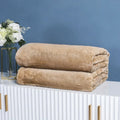 1 Piece Solid Color Flannel Blanket Soft Warm Throw Blankets for Couch Sofa Office Bed Camping Travel Multi-purpose Gift Blanket