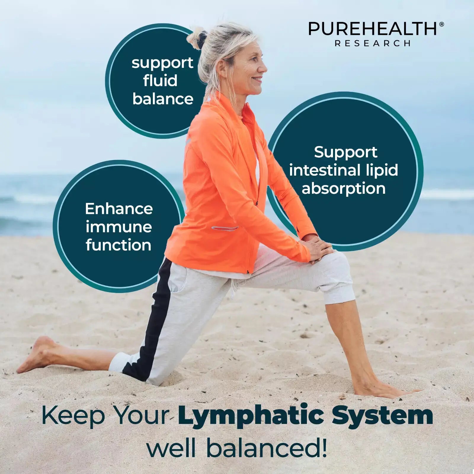 Lymphatic Support, Lymphatic Supplements Help Reduce Swelling, Detoxify, Replenish Energy, Immune Support, Healthy Digestion