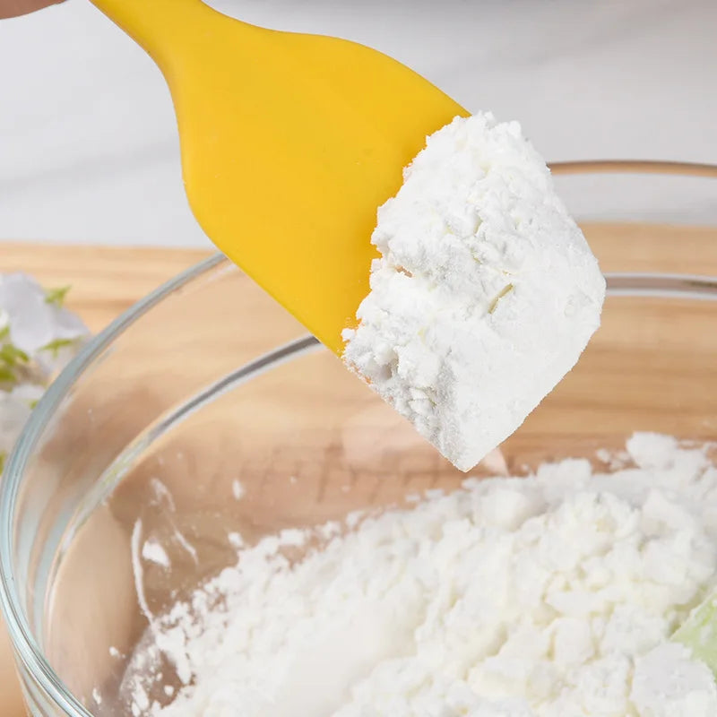 Silicone Spatula Food Grade Heat Resistant Non Stick Baking Tool Cake Mixer Cream Scraper Easy to Clean Utensils